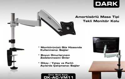 Dark DK-AC-VM11 13"-27 Masa Tipi Monitör TV Kolu