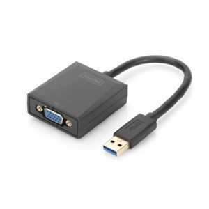 Digitus USB3.0 Erkek to VGA Dişi Çevirici