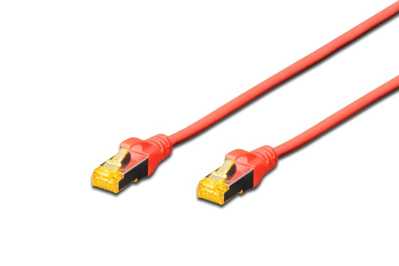 Digitus Zırhlı Patch Kablo Cat6A Kırmızı (0,5m)