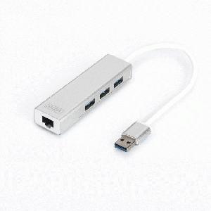 Digitus USB3.0 to 3x USB3.0 + RJ45
