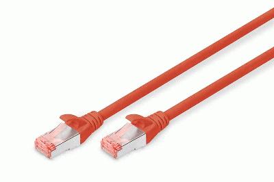 Digitus Zırhlı Patch Kablo Cat6 Kırmızı (1m)