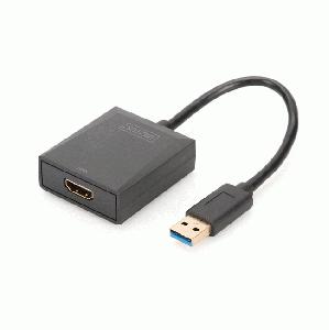 Digitus USB 3.0 Erkek to HDMI Dişi Çevirici