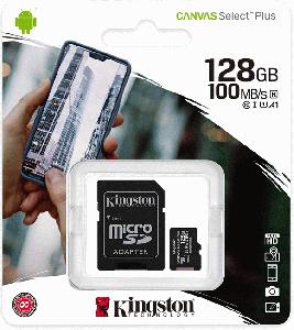 Kingston 128G Micro SD Canvas 100MB SDCS2/128GB