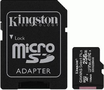 Kingston 256GB Micro SD Canvas 100MB SDCS2/256GB