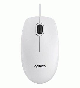 Logitech B100 Kablolu Optik Mouse Beyaz 910-003360