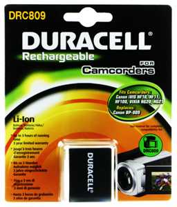 DURACELL DRC809 Canon BP-809 Kamera Pili