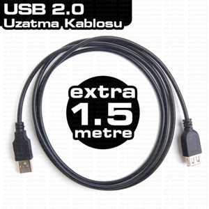 Dark USB Uzatma Kablosu (1.5m)