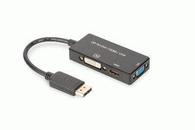 Digitus AK-340418-002-S DP -VGA/HDMI/DVI Çevirici