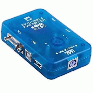 S-Link SL-2602 Usb Otomatik 2Port Kvm Switch