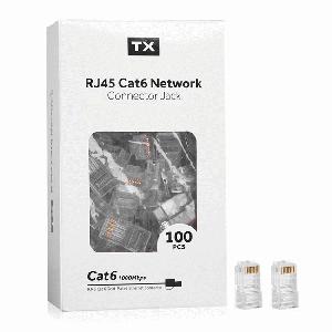 TX TXNTRJ45 Altın Uçlu Cat6 RJ45 100'lü Konnektör
