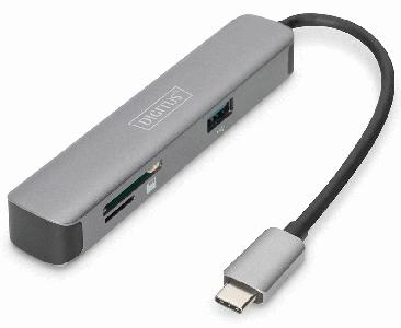 Digitus DA-70891 Type-C- 2xUSB3.0/HDMI/SD-Micro SD