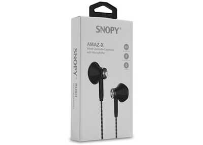 Snopy SN-X24 Siyah Kulak İçi Mikrofonlu Kulaklık
