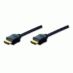 Digitus HDMI Kablo Altın Uçlu Siyah (1m) 4K