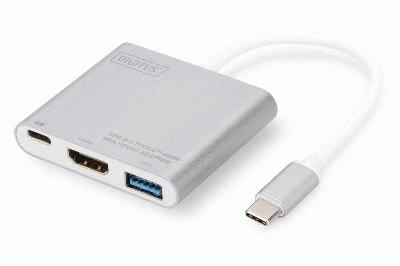 Digitus DA-70838-1 USB Type-C - USB3.0/HDMI/TypeC
