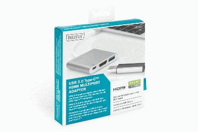 Digitus Type-C to USB3.0 + HDMI+ TypeC