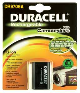 DURACELL DR9706A Sony NP-FV30 Kamera Pili