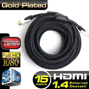 Dark DK-HD-CV14L1500 15 Metre HDMI Kablo Altın Uçl