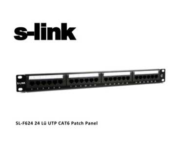 S-Link SL-F624 24 Port Cat6 Patch Panel - 3U